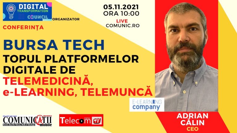 Adrian CĂLIN, The e-Learning Company @ BURSA TECH: Magia noastră este faptul că într-o țară codașă la citit și învățat am reușit să avem o rată extraordinară de adopție a cursurilor online, cu companii mari la care 82% dintre angajați le utilizează