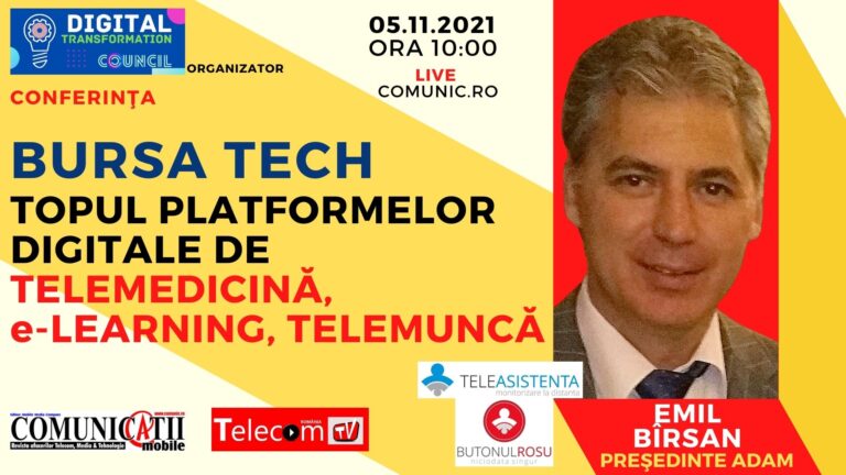Emil BÎRSAN, Butonul Roșu @ BURSA TECH: Căutăm parteneri pentru platforma noastră colaborativă de servicii de îngrijiri integrate la domiciliu