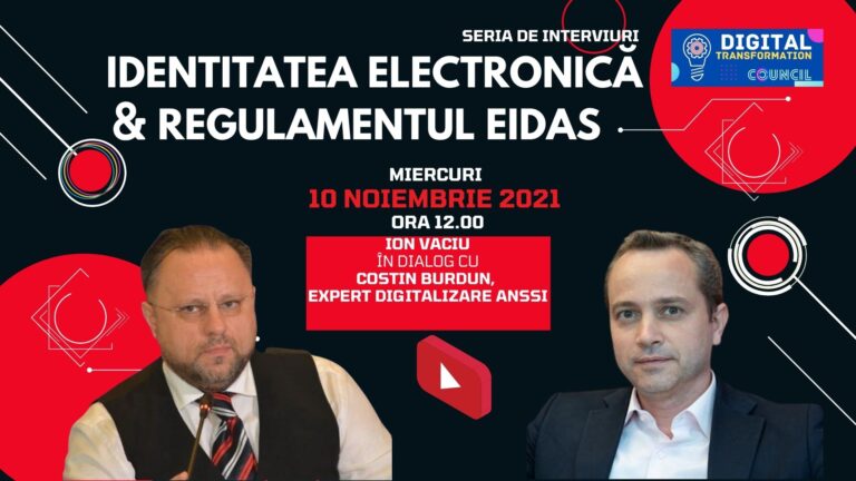 VIDEO LIVE – IDENTITATEA ELECTRONICĂ ŞI REGULAMENTUL EIDAS