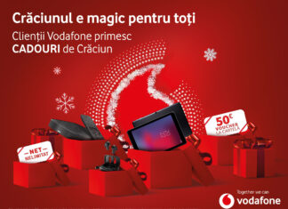 Crăciun a la Vodafone: tablete, căşti wireless şi Internet nelimitat