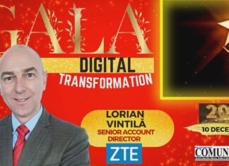 Lorian VINTILĂ, ZTE @ DIGITAL TRANSFORMATION GALA 2021: Vom avea o revoluție în privința transportului de date