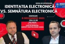 VIDEO IDENTITATEA ELECTRONICĂ vs. SEMNĂTURA ELECTRONICĂ – 8 DECEMBRIE, ORA 12.00
