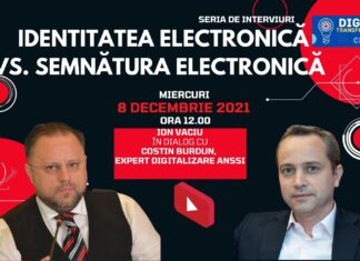 VIDEO IDENTITATEA ELECTRONICĂ vs. SEMNĂTURA ELECTRONICĂ – 8 DECEMBRIE, ORA 12.00