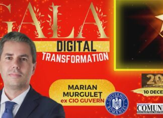 Marian MURGULEȚ, ex CIO Guvern @ DIGITAL TRANSFORMATION GALA 2021: În sectorul public, 2021 este anul în care întârzierile și amânările au fost ridicate la nivel de artă. PNRR este o oportunitate fantastică, dar vom lua, cel mai probabil, o treime din valoarea alocată