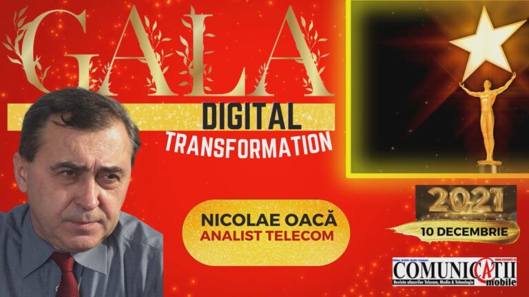 Nicolae OACĂ @ DIGITAL TRANSFORMATION GALA 2021: Anul 2021 a fost cel mai nefast pentru piața telecomunicațiilor din România