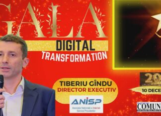 Tiberiu GÎNDU, ANISP @ DIGITAL TRANSFORMATION GALA 2021: Atragem atenția Parlamentului că trebuie aduse modificări la textul actual al Codului comunicațiilor, care are prevederi de tipul Legii Big Brother. Ne afectează foarte mult lipsa reglementării interconectării în domeniul IP care face ca semnalul să se plimbe prin 20 de routere, în loc de două, pe o distanță de 1.000 km