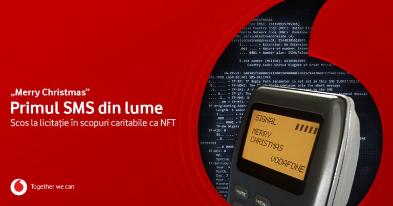 Vodafone scoate la licitaţie primul SMS din lume, în format NFT. Mesajul a fost trimis pe 3 decembrie 1992 la petrecerea de Crăciun a companiei