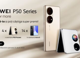 Huawei va lansa în ianuarie smartphone-urile P50 Pro şi P50 Pocket