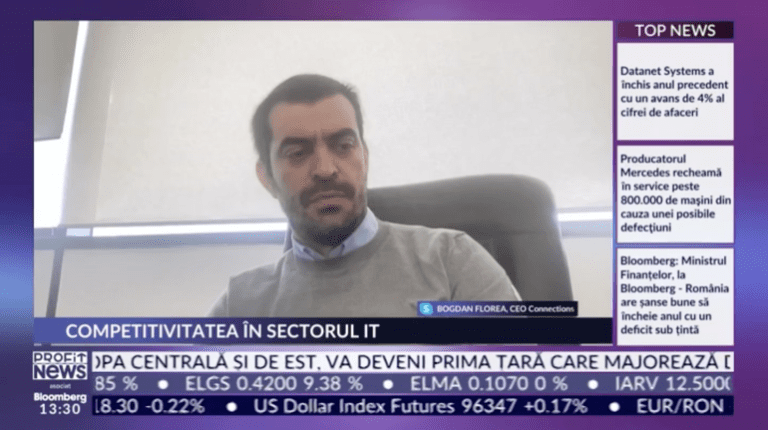 Companiile alocă bugete tot mai mari pentru automatizarea proceselor. Bogdan Florea, CEO Connections Consult: Marea majoritate își dau seama că este un avantaj competitiv