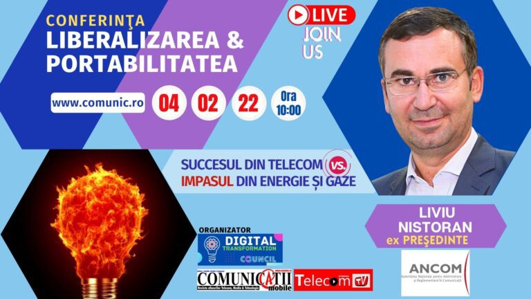 Liviu NISTORAN, former President of ANCOM @ Liberalization & Portability – Telecom vs. Energy and Gas: While I was the president of ANCOM, I resisted the pressures coming from the political area and of the mobile operators for the decrease of the interconnection tariffs