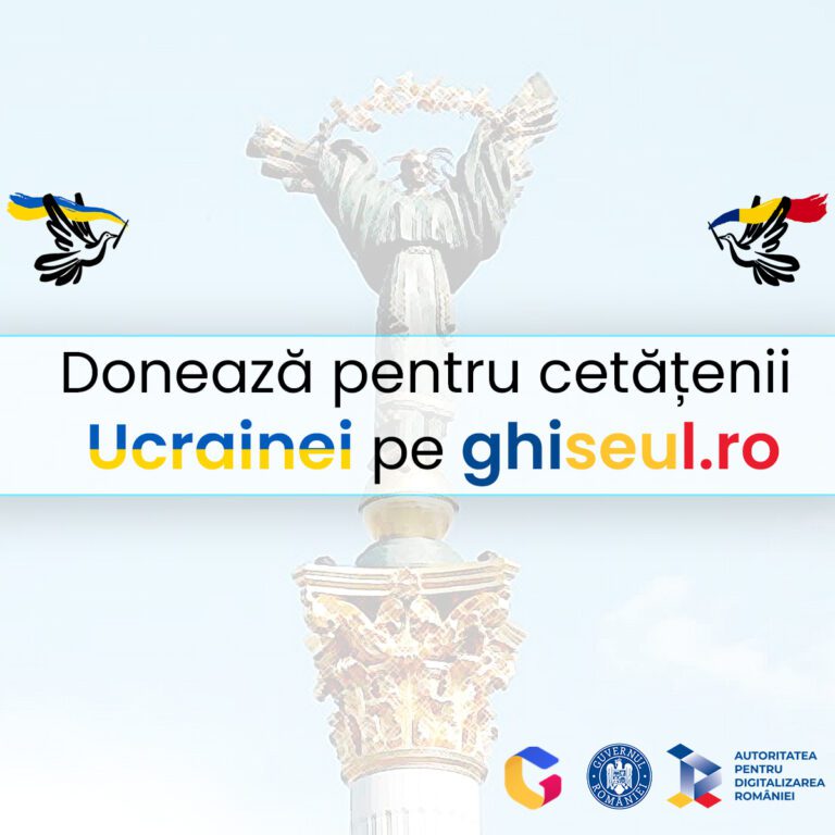 Puteţi dona online pentru refugiații din Ucraina prin Ghișeul.ro!