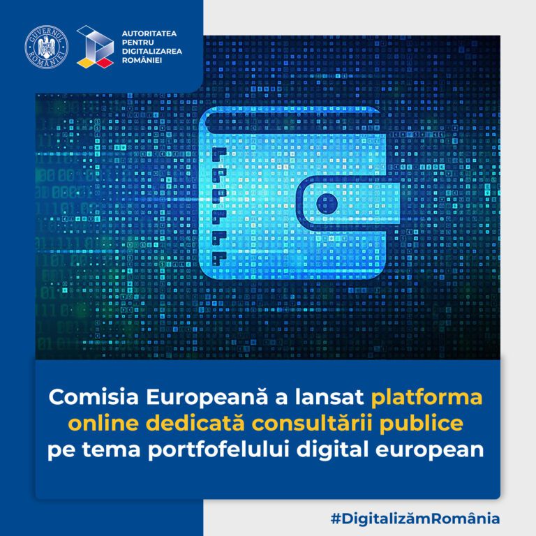 ADR anunță lansarea platformei online dedicate consultării publice vizând portofelul digital european