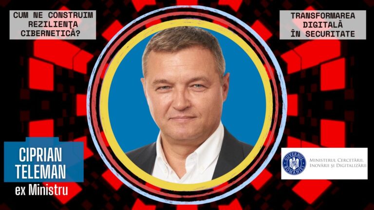 Ciprian Teleman, exMinistru MCID @ CyberWar Conference: Cloud-ul guvernamental se îndreaptă spre o direcție diferită de cea gândită atunci când am înscris acest capitol în PNRR. Unii îl înţeleg ca fiind un centru de date sau o colecție de centre de date, dar el a fost gândit ca un ecosistem, cu rolul de a participa la transformarea digitală, cum ar fi schimbarea paradigmei de interacțiune cu cetățeanul, de la egocentrismul statului la citizen centred, încurajarea concurenței, încurajarea mediului privat să vină și să ofere produse la concurență cu cele oferite de statul român