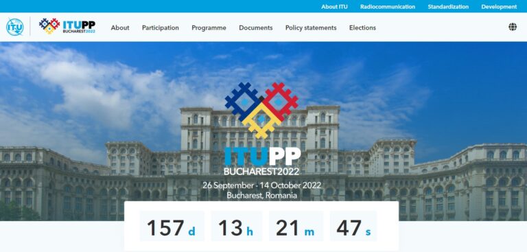 ITU-PP22, cea de-a 21-a ediție a Conferinței Plenipotențiarilor Uniunii Internaționale a Telecomunicațiilor, intră în linie dreaptă la București, anunţă ANCOM