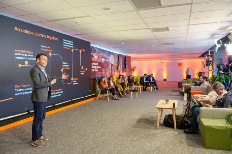 Grupul Orange România a realizat în primul trimestru din acest an o cifră de afaceri consolidată de 384 de milioane de euro