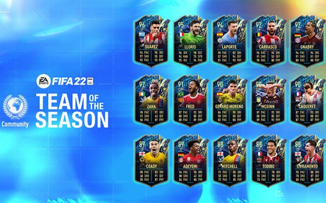 EA SPORTS  a anunţat Community Team of the Season din FIFA 22