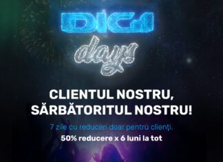 „DIGI Days” între 9 – 15 mai, cu 50% pentru abonaţii fideli, la contractarea unui nou serviciu