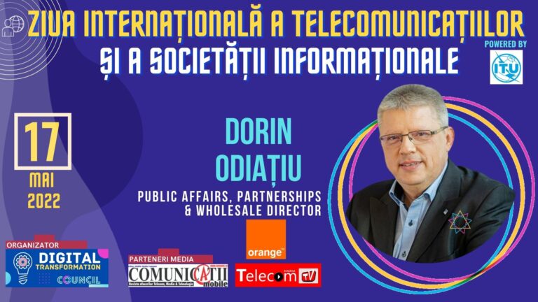 Dorin Odiațiu, Orange @ Aniversarea 25 de ani de comunicații electronice în România: Obiectivele pentru care mă lupt de ceva vreme sunt atragerea tuturor operatorilor mobili în AOMR și convingerea ANCOM că partajarea infrastructurii fixe într-o oarecare măsură este benefică pentru industrie