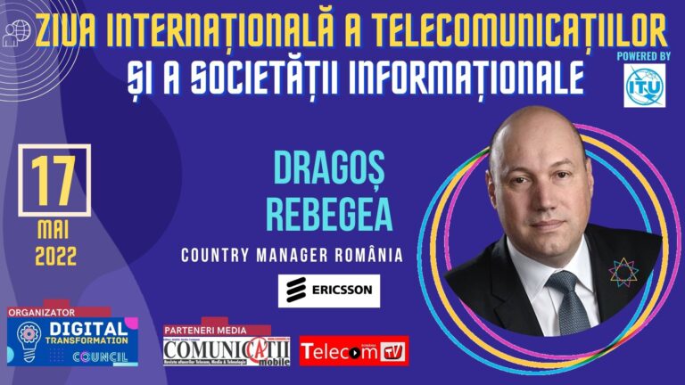 Dragoș Rebegea, Ericsson @ Aniversarea a 25 de ani de comunicații electronice în România: Ericsson este singura companie de comunicații care a implementat toate generațiile de comunicații mobile inventate până în prezent, de la 1G la 5G. La orizont se arată deja tehnologia 6G