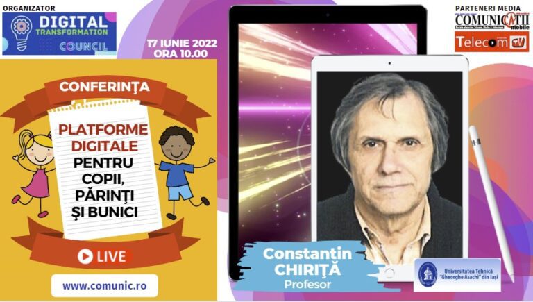 Constantin Chiriţă, Univ. Tehnică din Iaşi @ Platforme digitale pentru copii, părinți, bunici: Institutul Român de Inventică din Iaşi propune o iniţiativă strategică naţională Industrie 4.0