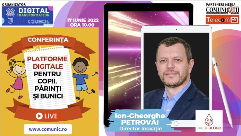 Ion Petrovai, Fresh Blood Health Tech @ Platforme digitale pentru copii, părinți, bunici: WhatsApp este cea mai utilizată aplicație de telemedicină din România, în condițiile în care nu este reglementată