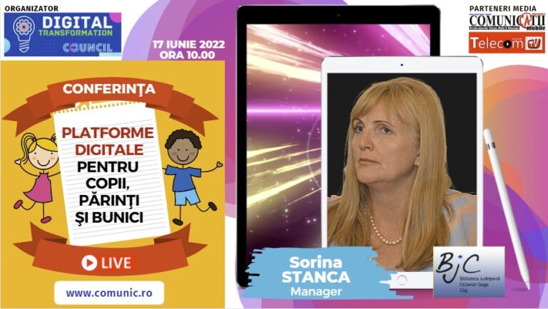 Sorina Stanca, Biblioteca Judeţeană Cluj @ Platforme digitale pentru copii, părinți, bunici: După declanșarea pandemiei, biblioteca noastră, una județeană, a devenit bibliotecă mondială prin programele online oferite