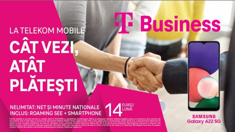 Telekom Mobile: vara aceasta oferim beneficii naționale nelimitate, acces la roaming în SEE inclus și smartphone-uri de top