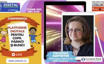Veronica Arpintin, BERD @ Platforme digitale pentru copii, părinți, bunici: Principala problemă întâlnită în Republica Moldova, ca și în România, este capacitatea redusă de absorbție a fondurilor puse la dispoziție