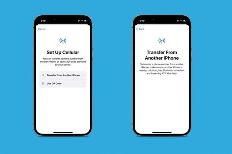Cartelele eSIM vor putea fi transferate wireless pe iOS 16