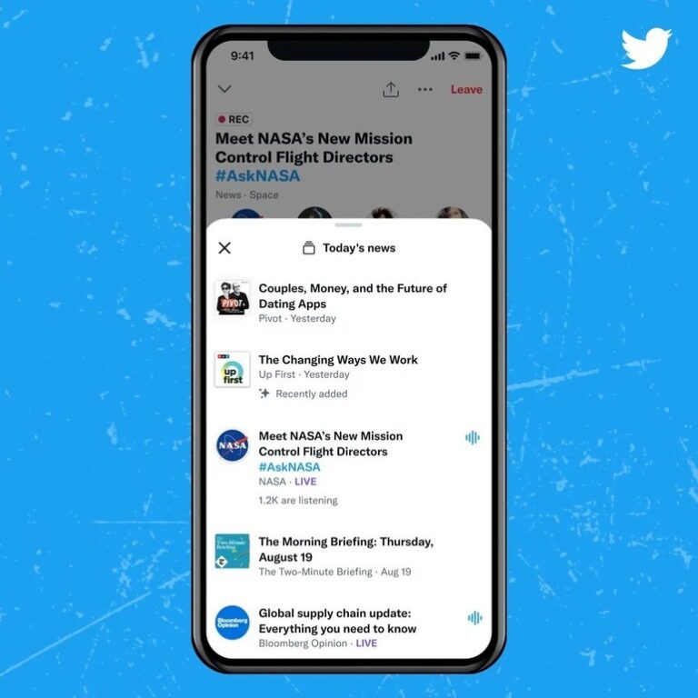 Twitter va difuza podcast-uri