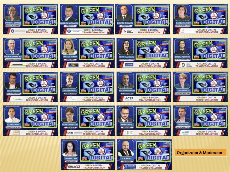 LIVE VIP SPEAKERS @ Conferința GREEN is the New DIGITAL