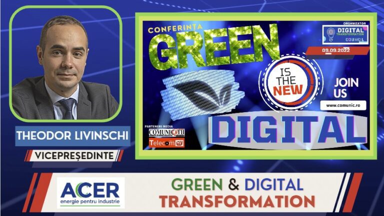 Theodor Livinschi, ACCER @ GREEN IS THE NEW DIGITAL: Propunem ca o parte din energia electrică produsă de către producătorii de stat, inclusiv pe segmentul de gaze naturale, să fie transferată către consumatori. Ne dorim inclusiv o variantă în care componenta neplafonată să rămână în piața liberă, pentru că, prin ultimele măsuri, care elimină orice competiție în rândul furnizorilor, ne întoarcem în timp și dăm cu piciorul întregii dezvoltări a pieței de energie.