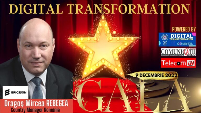 Dragoș Rebegea, Ericsson @ Gala DX 2022: 5G va asigura fundamentul transformării digitale, al transformării economiei și societății
