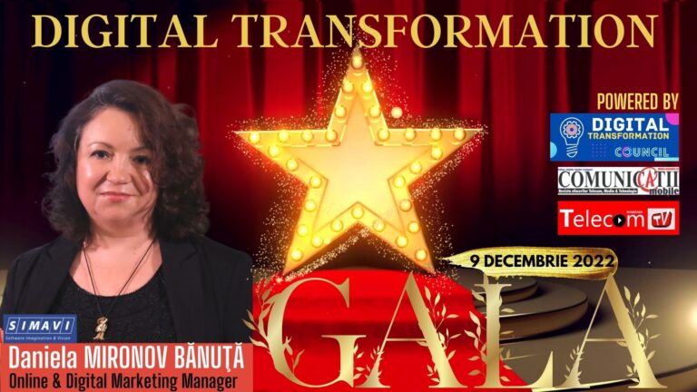 Daniela Mironov Bănuţă, SIMAVI @ Gala DX 2022: Copiii noștri sunt digitali, iar copiii lor vor fi extradigitali. În urma utilizării platformei Wand.Education, am văzut un fel de miracol. Au fost școli care ne-au transmis că a scăzut abandonul școlar, că au fost recuperați elevi despre care se credea că au probleme serioase de învățare