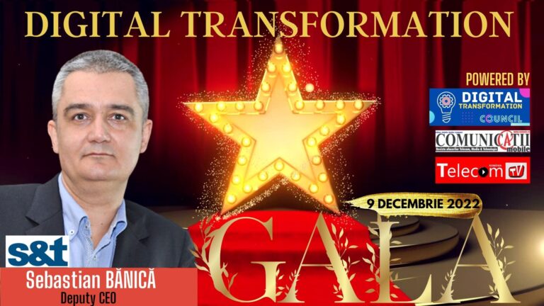 Sebastian Bănică, S&T @ Gala DX 2022: Diferențiatorul nostru pe piață este echipa. Toate proiectele pe care le-am preluat, le-am dus la final, un lucru din ce în ce mai rar în zona de integrare IT&C.
