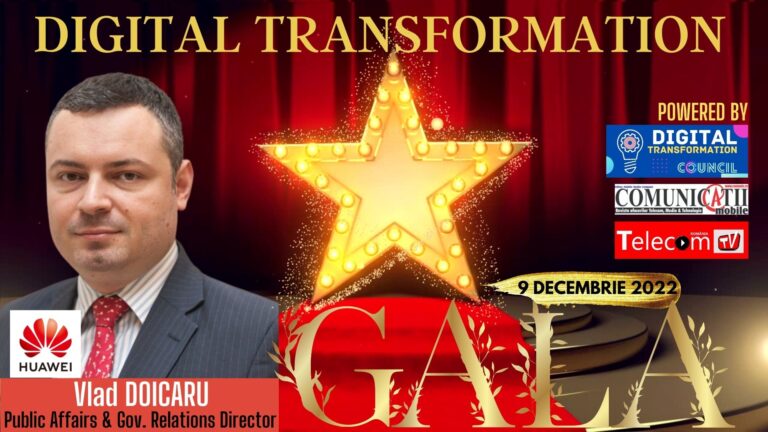 Vlad Doicaru, Huawei @ Gala DX 2022: Felicit ANCOM și operatorii mobili pentru licitația 5G de succes din România