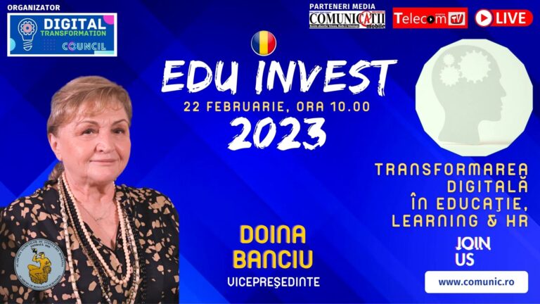 Doina BANCIU, AOSR @ EDU Invest 2023: În România, prin PNRR, fiecare Consiliu Județean are posibilitatea să acceseze circa 500.000 euro pentru finanțarea programelor de dezvoltare a bibliotecilor. În realitate, din cauza modului în care a fost scris caietul de sarcini, foarte multe județe nu pot aplica.