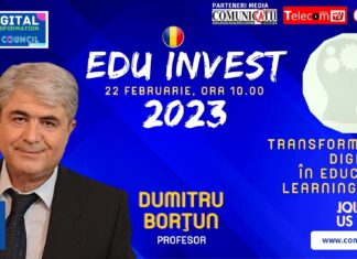 Dumitru BORŢUN, SNSPA @ EDU Invest 2023: Toate discuțiile care se referă la inteligența artificială, la revoluția digitală, la transformarea digitală trebuie să fie transparente. Omenirea se află în fața unei probleme de natură etică, dar și filozofică. Condiția umană și viitorul umanității depind de hotărârile pe care le luăm în prezent.