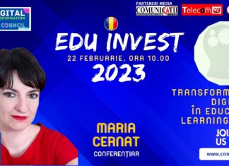 Maria CERNAT, SNSPA @ EDU Invest 2023: Pun accent pe economia politică a educației digitale și pe crearea unui sistem în care cinstea să fie profitabilă.