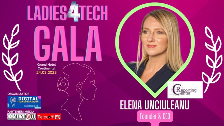 VIDEO Elena UNCIULEANU, Reporting Center @ GALA LADIES 4TECH 2023: Produsul nostru este 100% românesc, fiind creat în România cu angajați români, și credem că este prea valoros să rămână doar aici, în România. Ca atare, l-am scalat la nivel internaţional.