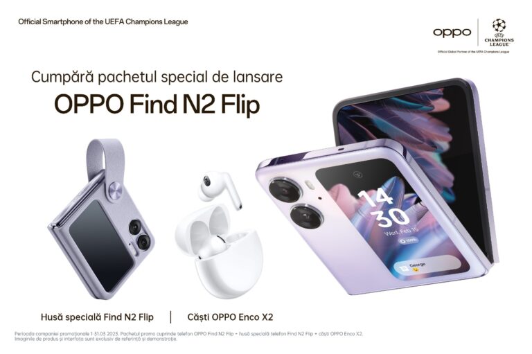 Find N2 Flip, primul pliabil OPPO, este disponibil şi în România