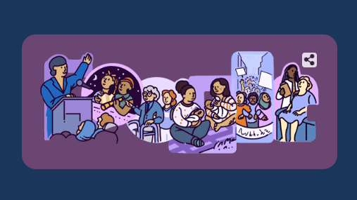 FOTO: Google marchează 8 martie 2023, Ziua Internațională a Femeii, cu un doodle special