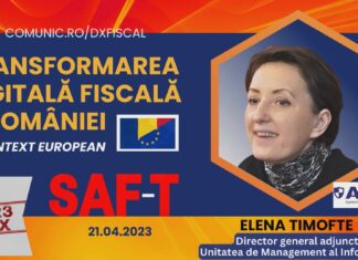 VIDEO Elena TIMOFTE, ANAF @ Conferinţa Transformarea Digitală Fiscală: Big Data înseamnă nu doar analiză de risc, ci şi data analytics, iar când vom integrate toate aplicaţiile şi datele în acest Big Data va fi posibilă o automatizare a tuturor proceselor la nivelul ANAF
