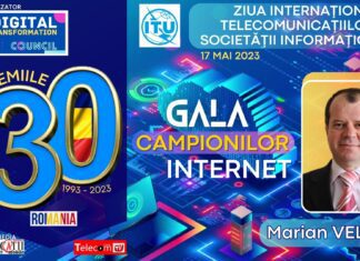 Marian VELICU @ GALA 30 de ani de Internet .RO: Vodafone, care tocmai cumpărase Connex în martie 2005 a obţinut licența 3G în aceeaşi lună, iar imediat, pe 15 aprilie, spre surpriza Orange, a lansat serviciile 3G, cel mai important pas care a condus la penetrarea rapidă a internetului în România, la nivel de masă, telefonul mobil devenind astfel primul instrument care a permis multor utilizatori să acceseze internetul