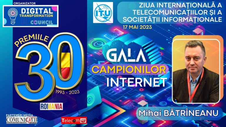 Fondator PCNet & Rol.ro, Mihai BĂTRÎNEANU @ GALA 30 de ani de Internet .RO: Dincolo de partea de business, am rămas cu bucuria de a dărui tinerilor de la Palatul Pionierilor o educație tehnică, pe mulți i-am învățat să programeze, să fie administratori de sistem și au ajuns bine