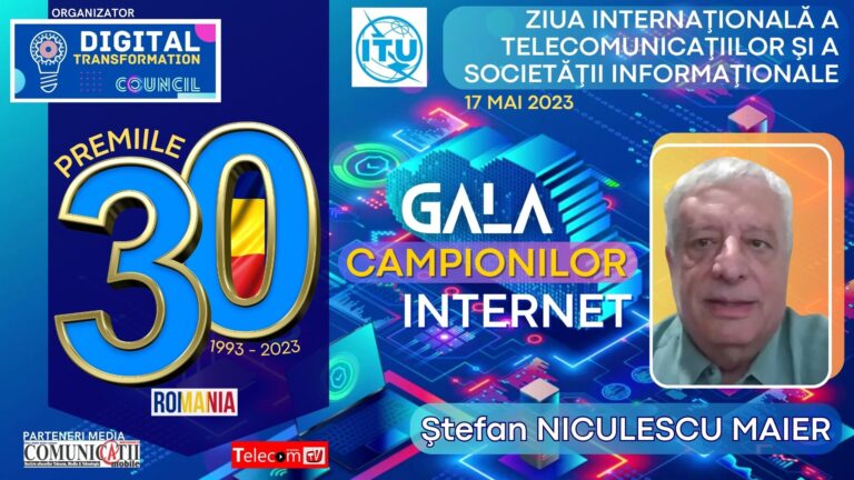VIDEO Ștefan MAIER @ GALA 30 de ani de Internet .RO: Telegrama este primul serviciu online de media din România pe care l-am fondat în anul 1993, al cărui redactor-șef a fost Ion Vaciu