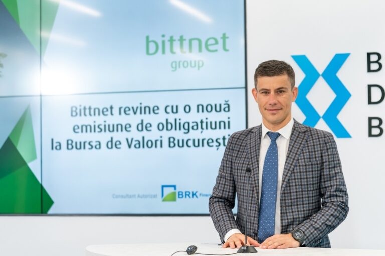 Nouă emisiune de obligațiuni lansată la bursă de Bittnet Systems, un veritabil ETF al pieței de IT românești  Citește mai mult la: https://www.profit.ro/povesti-cu-profit/financiar/piata-de-capital/noua-emisiune-de-obligatiuni-lansata-la-bursa-de-bittnet-systems-un-veritabil-etf-al-pietei-de-it-romanesti-21260718  Informaţiile publicate de Profit.ro pot fi preluate doar în limita a 500 de caractere şi cu citarea în lead a sursei cu link activ. Orice abatere de la această regulă constituie o încălcare a Legii 8/1996 privind dreptul de autor.