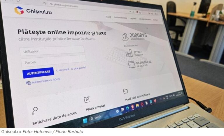 Câți români și-au plătit online taxele și impozitele, prin Ghișeul.ro, în primele zile din 2024 pentru a scăpa de cozi și a primi o reducere de până la 10%