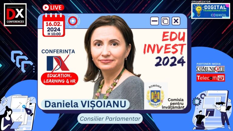 Daniela VIȘOIANU, Comisia pentru învățământ – Senat @ EDU INVEST 2024: Mă aștept ca oferta pentru elevii din medii vulnerabile să aibă un salt semnificativ de calitate din toamna lui 2026, cel târziu 2027, întrucât vor putea primi cămin, cantină, un mediu sigur și o educație de calitate în campusurile universitare. Dacă nu, probabil că România va trebui să ia în considerare plata copiilor care se duc la școală, pentru că un copil de 15 ani, dintr-un mediu vulnerabil, este în primul rând o resursă de muncă pentru familia lui.