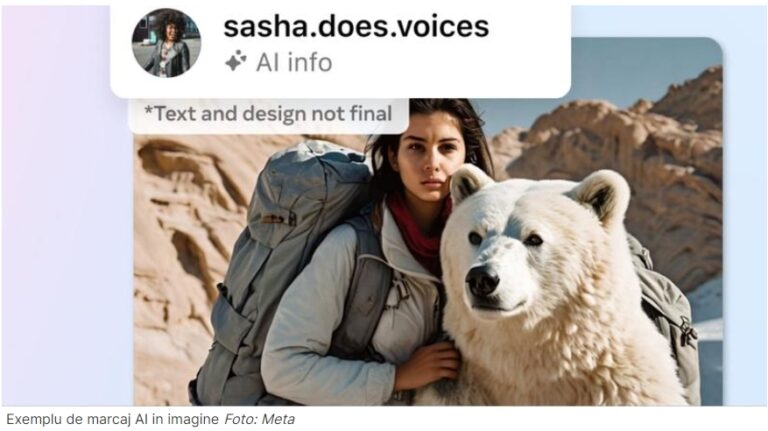Meta va eticheta imaginile generate de AI pe Facebook, Instagram și Threads